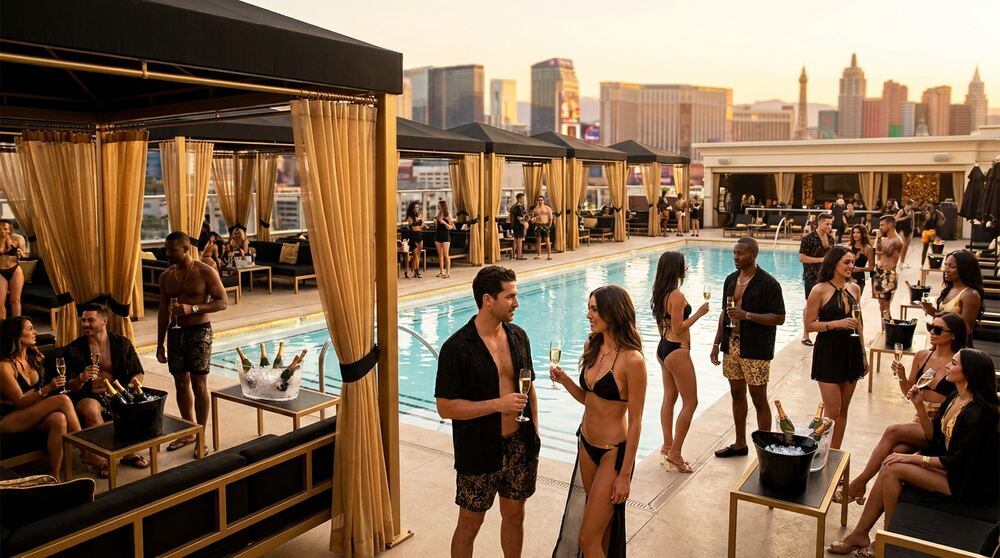 Las Vegas VIP pool dayclub